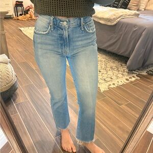 MOTHER Sky Blue Ankle Jeans